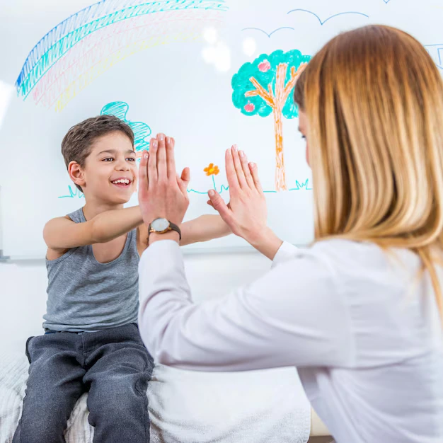 Dr. Madhuri Tetgure assessing child for autism symptoms in Thane