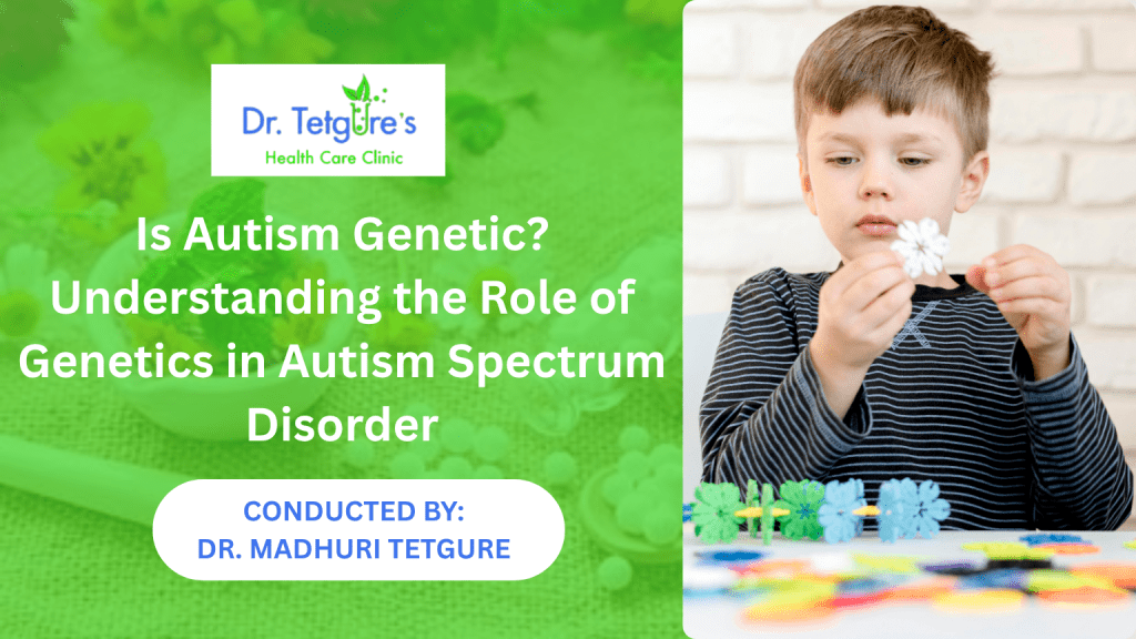 Doctor explaining genetic factors linked to autism spectrum disorder